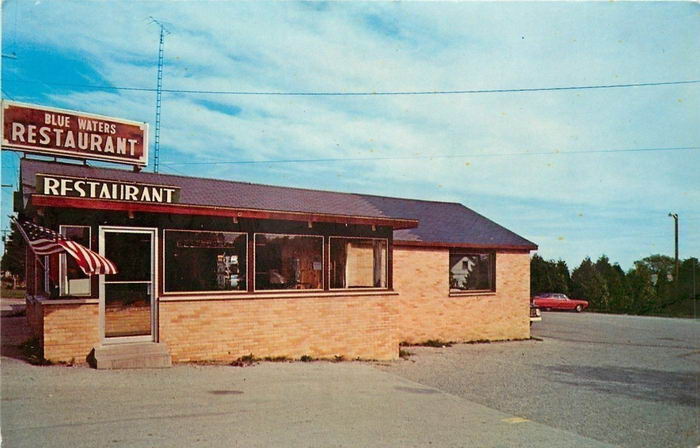 Blue Waters Restaurant (Viteks Restaurant) - Old Postcard